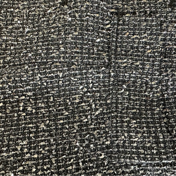 Banana Republic Black and Silver Women's tweed Jacket - Picture 3 of 4